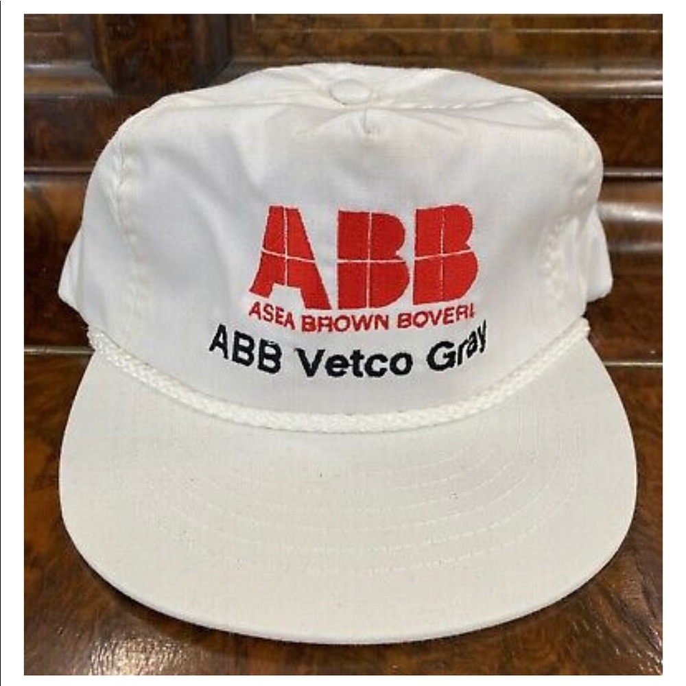 Vintage Abb Vetcogray Snapback Cap